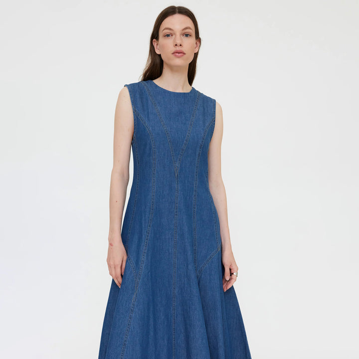 VESTIDO - Wild Pony, Algodón chambray