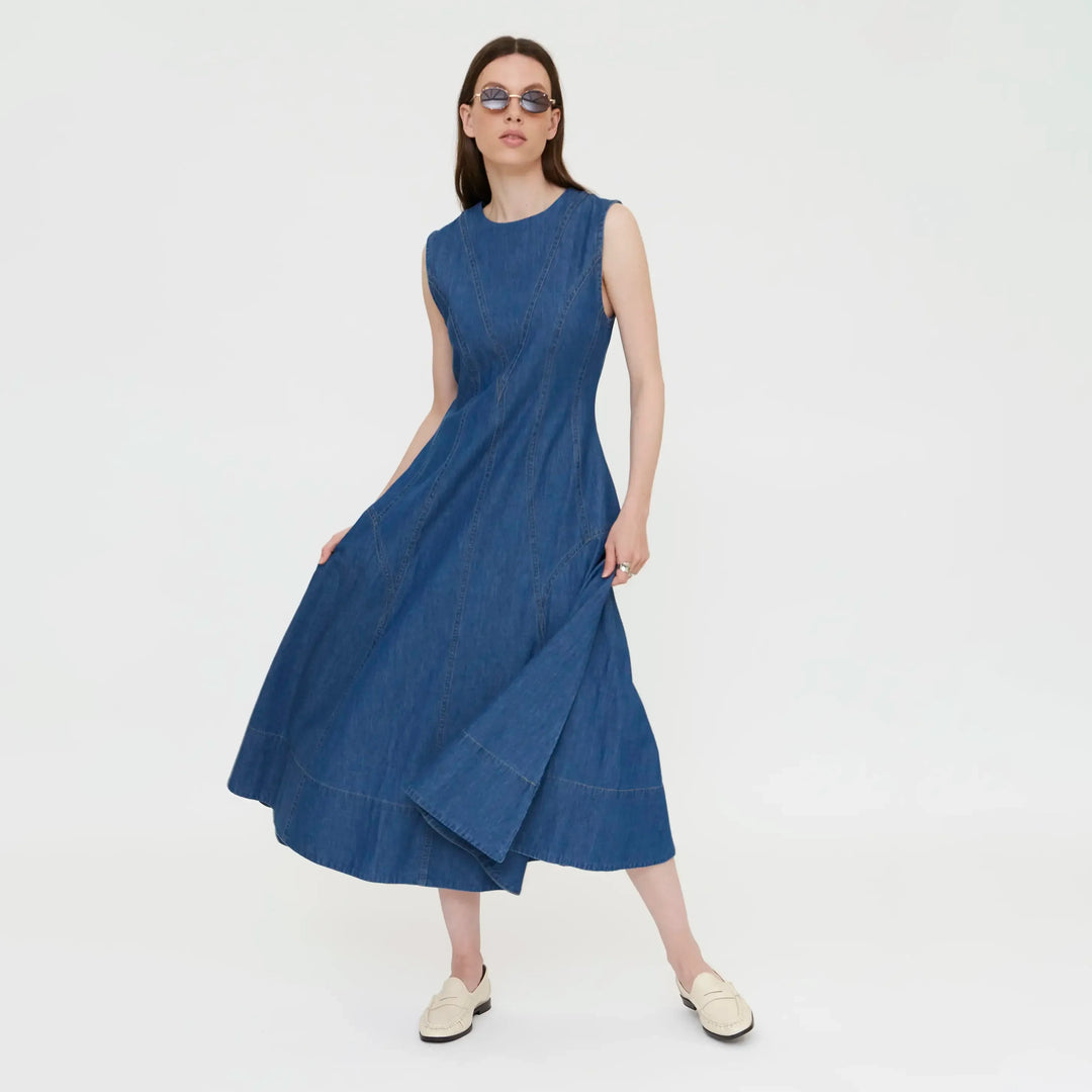 VESTIDO - Wild Pony, Algodón chambray
