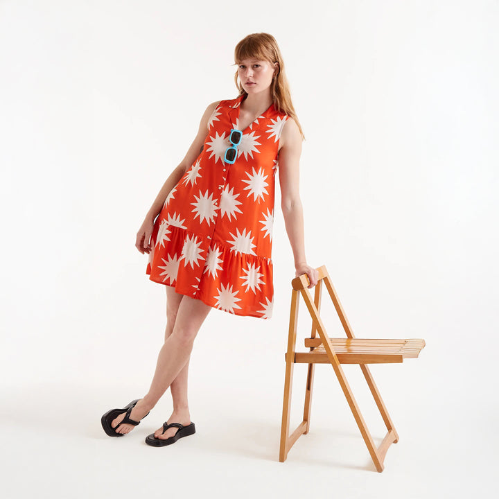 VESTIDO - Compañía Fantástica, Corto estampado Big Sun