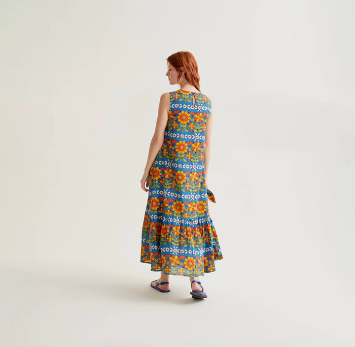 VESTIDO - Compañía Fantástica, largo con estampado Garden