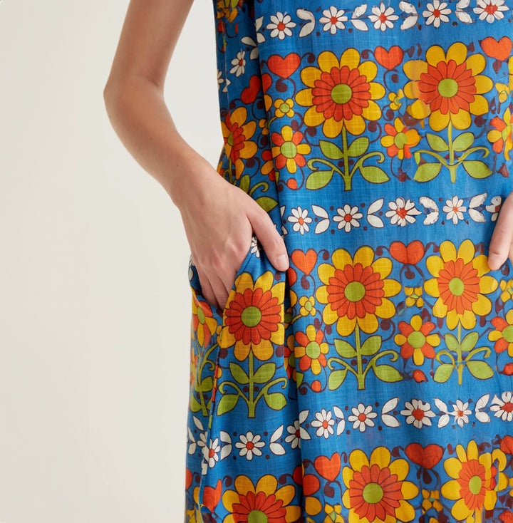 VESTIDO - Compañía Fantástica, largo con estampado Garden