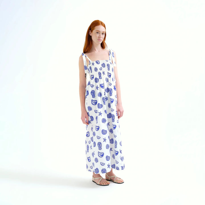 VESTIDO - Compañía Fantástica, Largo con estampado Lobster