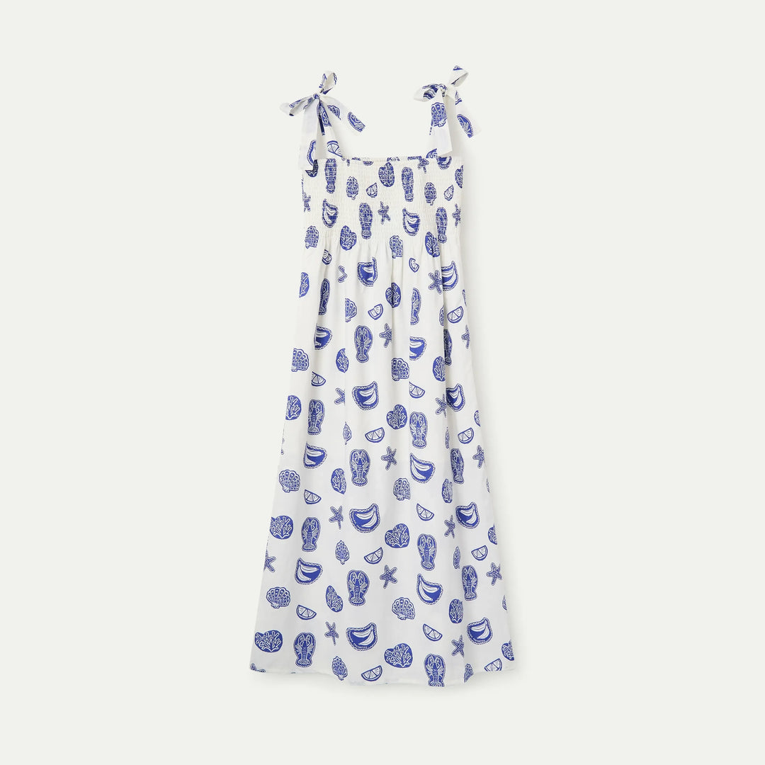 VESTIDO - Compañía Fantástica, Largo con estampado Lobster