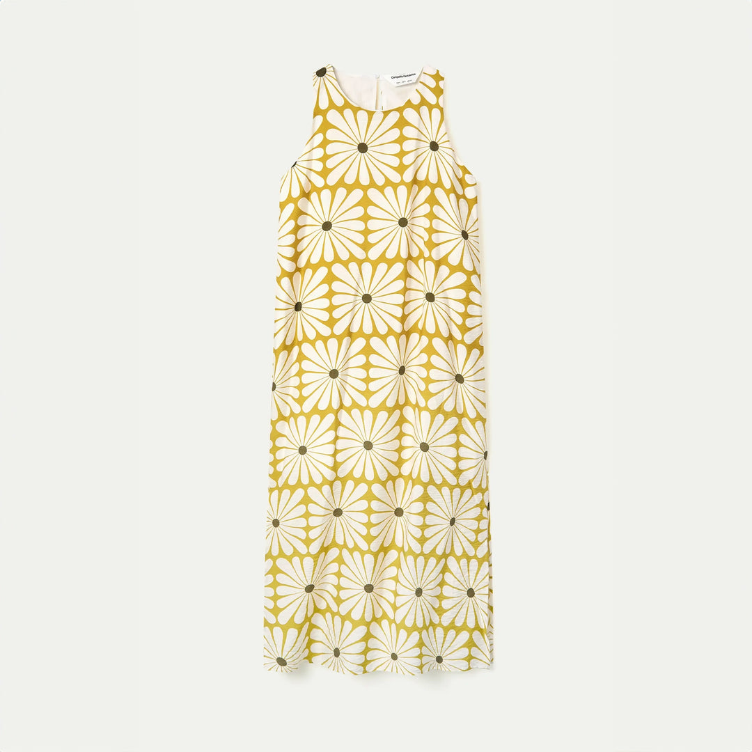 VESTIDO - Compañía Fantástica, Largo con estampado Olive Flower