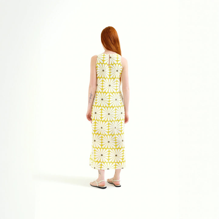 VESTIDO - Compañía Fantástica, Largo con estampado Olive Flower