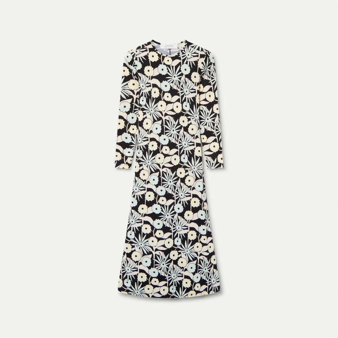 VESTIDO - Compañía Fantástica, Estampado Tofu largo