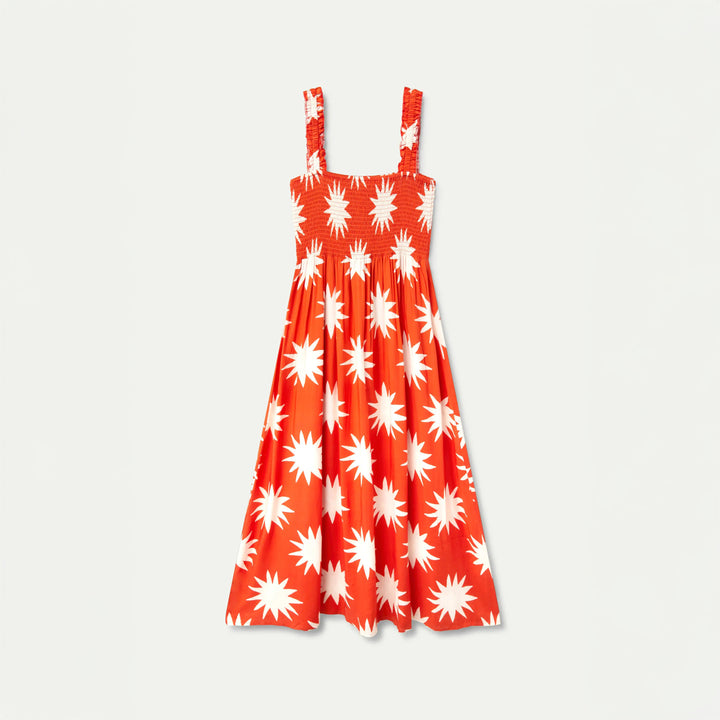 VESTIDO - Compañía Fantástica, Largo estampado Big Sun