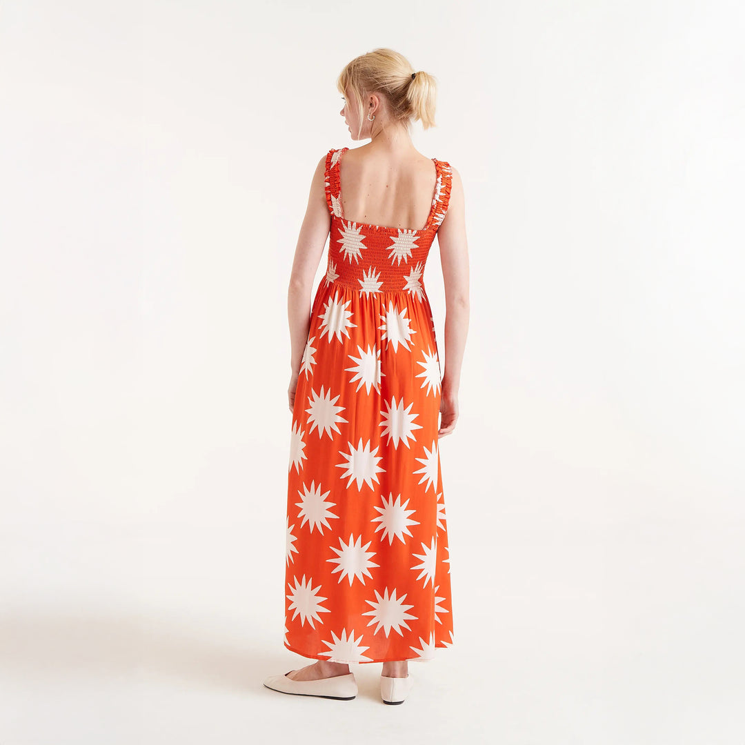 VESTIDO - Compañía Fantástica, Largo estampado Big Sun