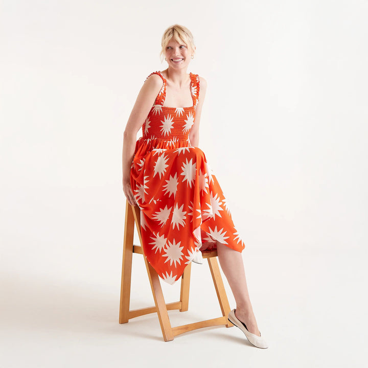 VESTIDO - Compañía Fantástica, Largo estampado Big Sun