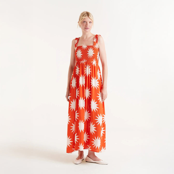 VESTIDO - Compañía Fantástica, Largo estampado Big Sun