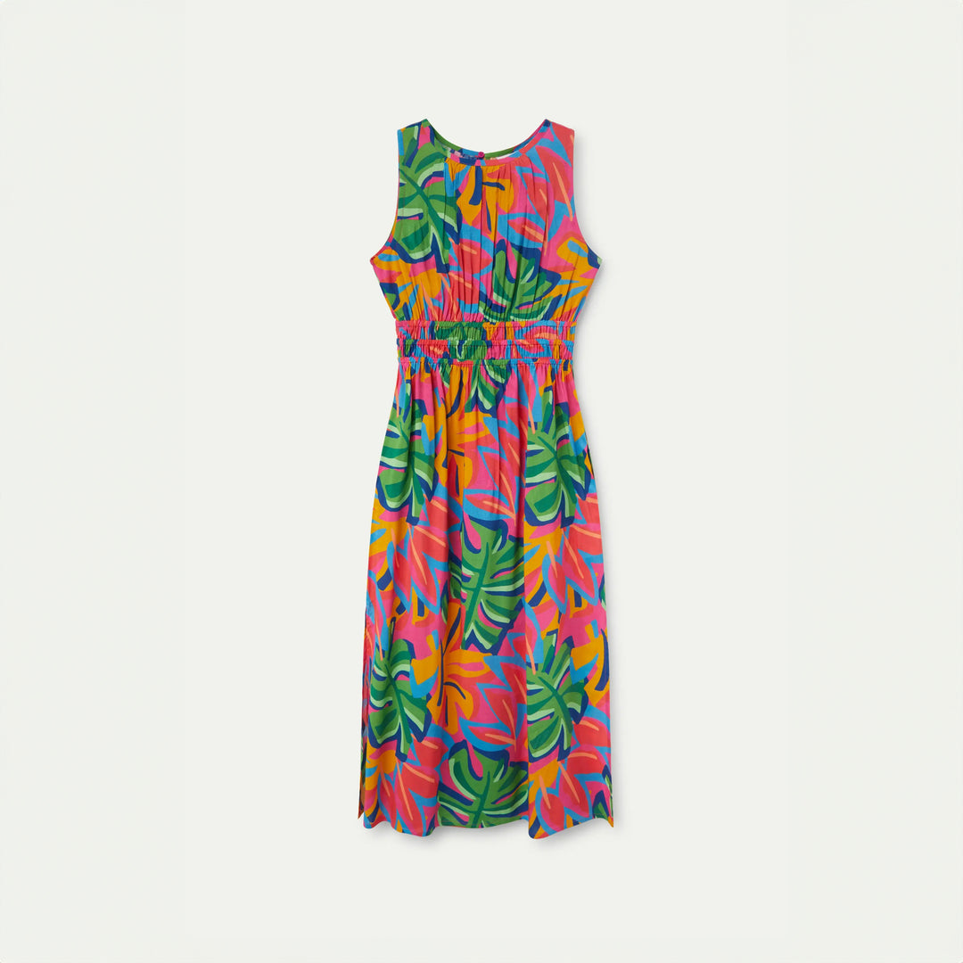 VESTIDO - Compañía Fantástica, Largo estampado floral Samba