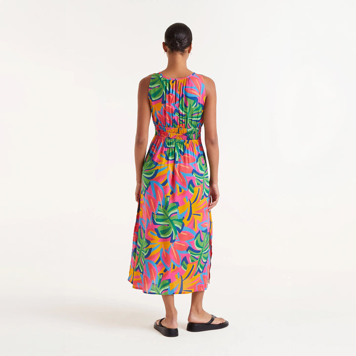 VESTIDO - Compañía Fantástica, Largo estampado floral Samba