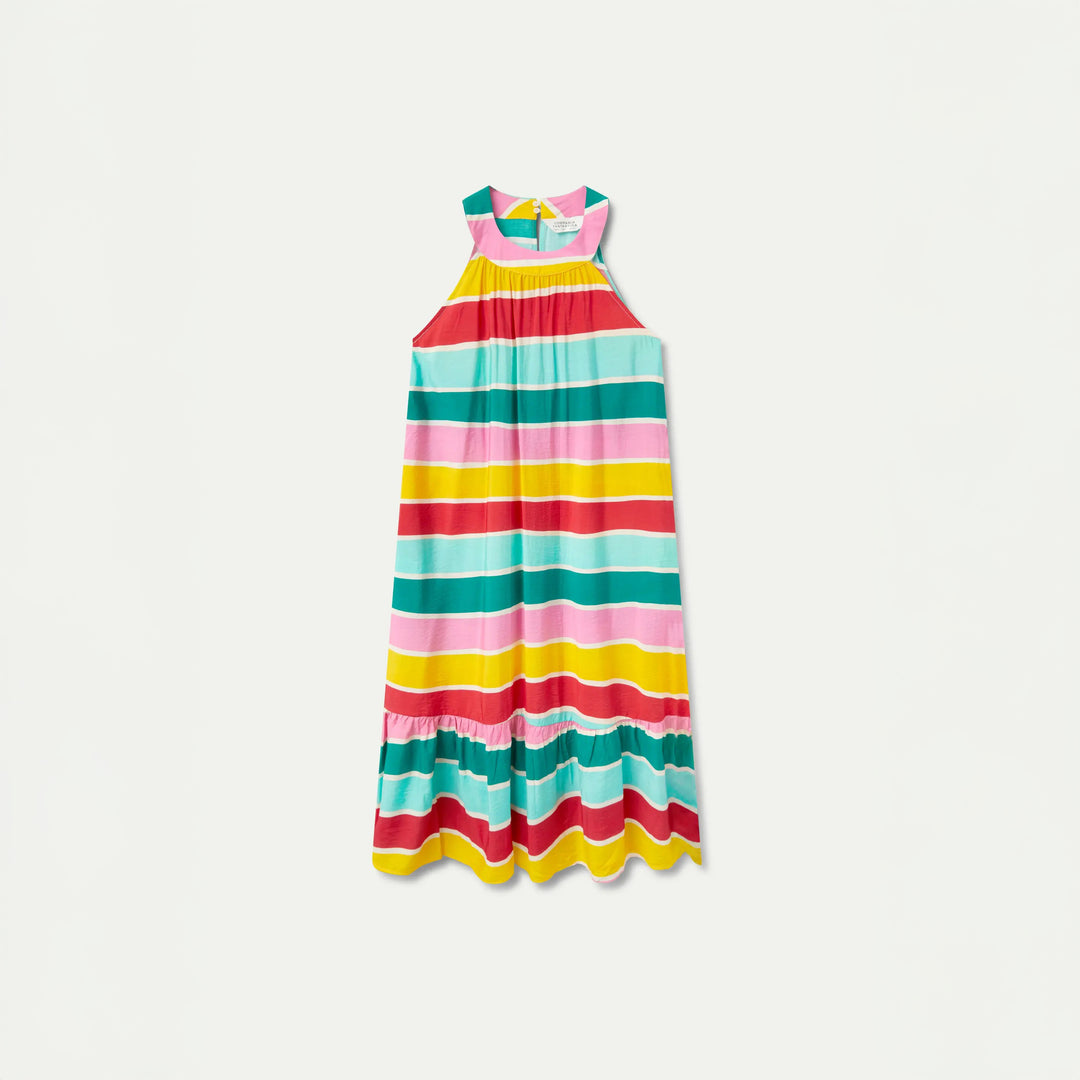 VESTIDO - Compañía Fantástica, Largo rayas Colour Wave