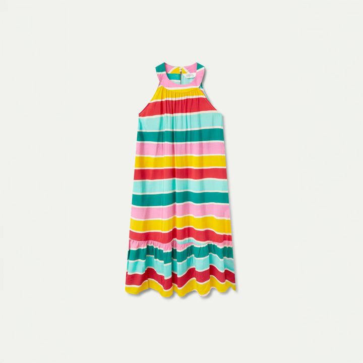 VESTIDO - Compañía Fantástica, Largo rayas Colour Wave