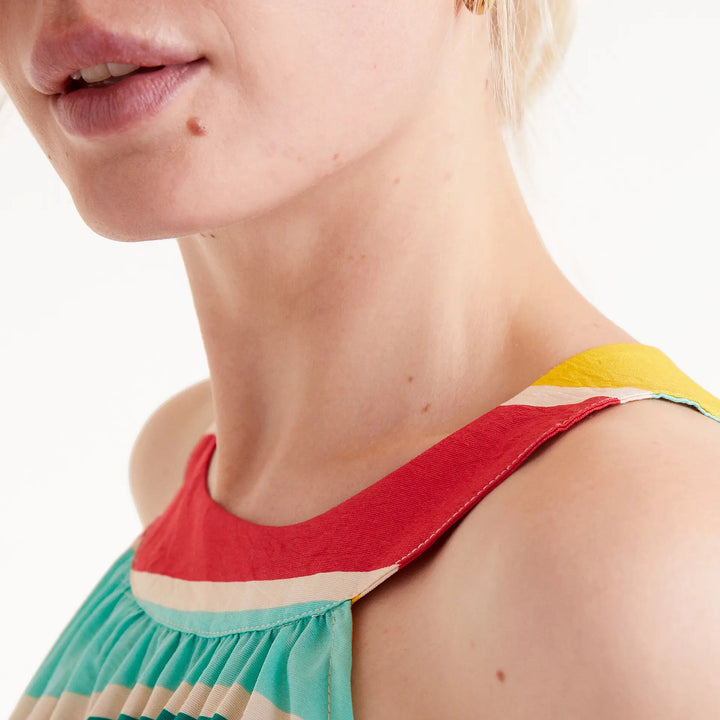 VESTIDO - Compañía Fantástica, Largo rayas Colour Wave