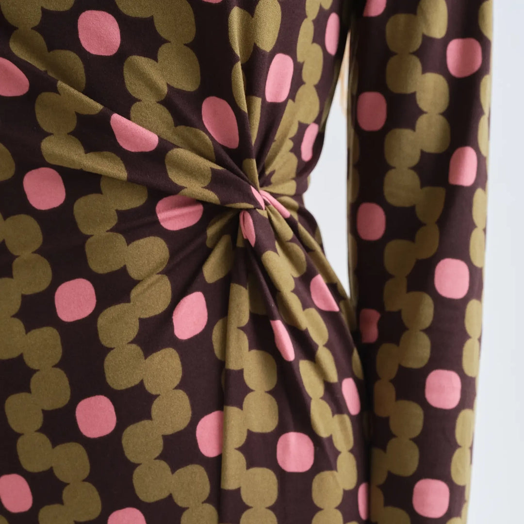 VESTIDO - Compañía Fantástica, Midi con estampado Aberdeen