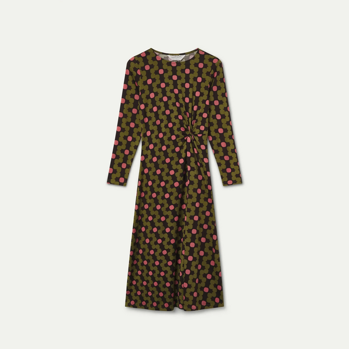 VESTIDO - Compañía Fantástica, Midi con estampado Aberdeen