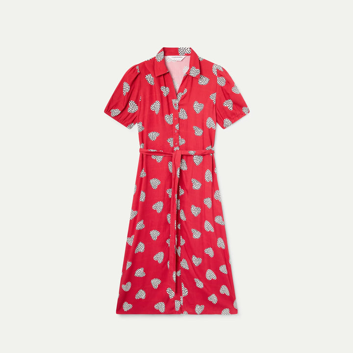 VESTIDO - Compañía Fantástica, Midi con estampado Harmony Red