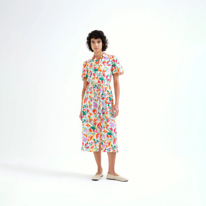 VESTIDO - Compañía Fantástica, Midi con estampado Lotto