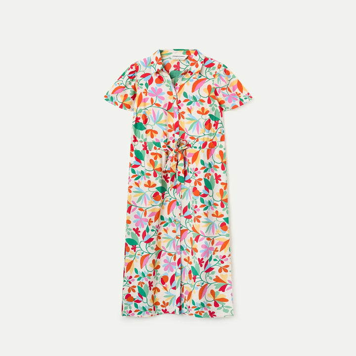 VESTIDO - Compañía Fantástica, Midi con estampado Lotto