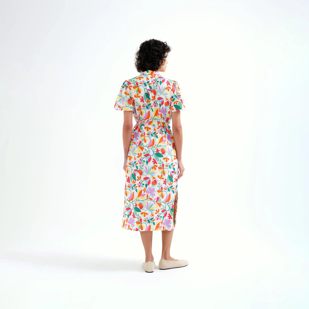 VESTIDO - Compañía Fantástica, Midi con estampado Lotto