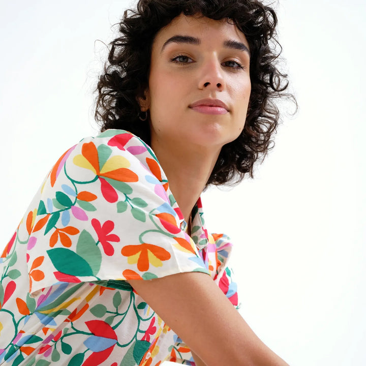 VESTIDO - Compañía Fantástica, Midi con estampado Lotto