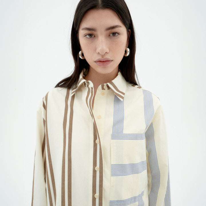 CAMISA - Thinking Mu, Poplin Stripes Marcelle