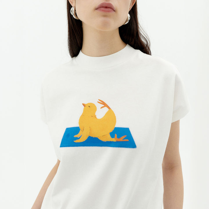 CAMISETA - Thinking Mu, Yogui animal Volta