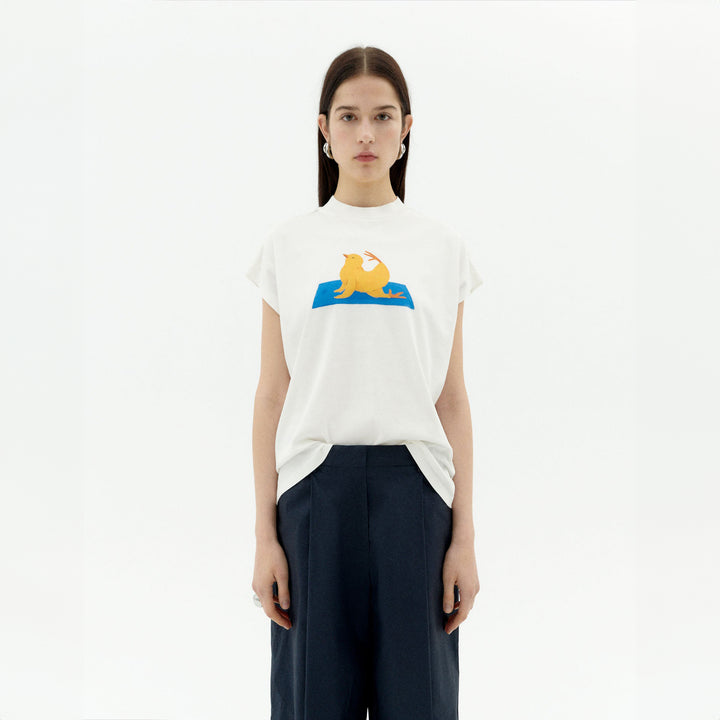 CAMISETA - Thinking Mu, Yogui animal Volta