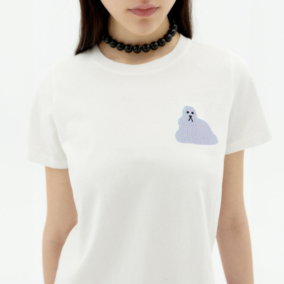 CAMISETA - Thinking Mu, Blanca Bluedog Ida