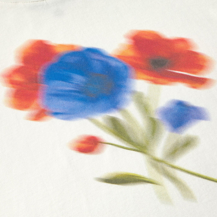 CAMISETA - Thinking Mu, Blanca Blurry Flower Ida