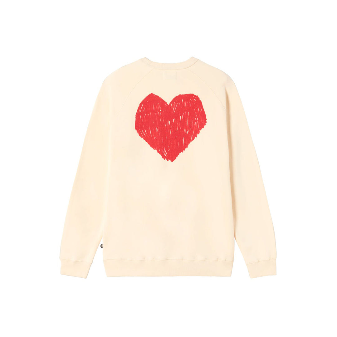 SUDADERA - Thinking Mu, White Heart