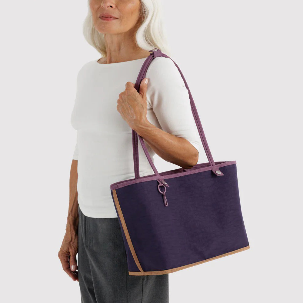 BOLSO - Baggu, Wild Plum Mix Medium Nylon Reversible Tote