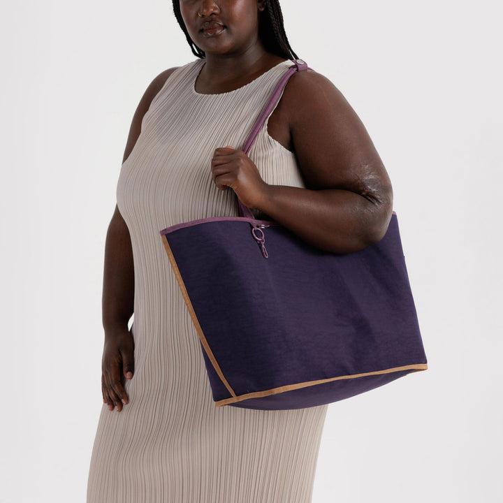 BOLSO - Baggu, Wild Plum Mix Large Nylon Reversible Tote