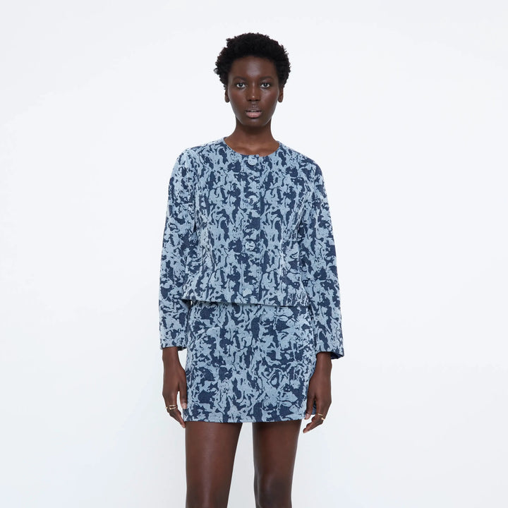 CHAQUETA - Wild Pony, Jacquard Azul Marino