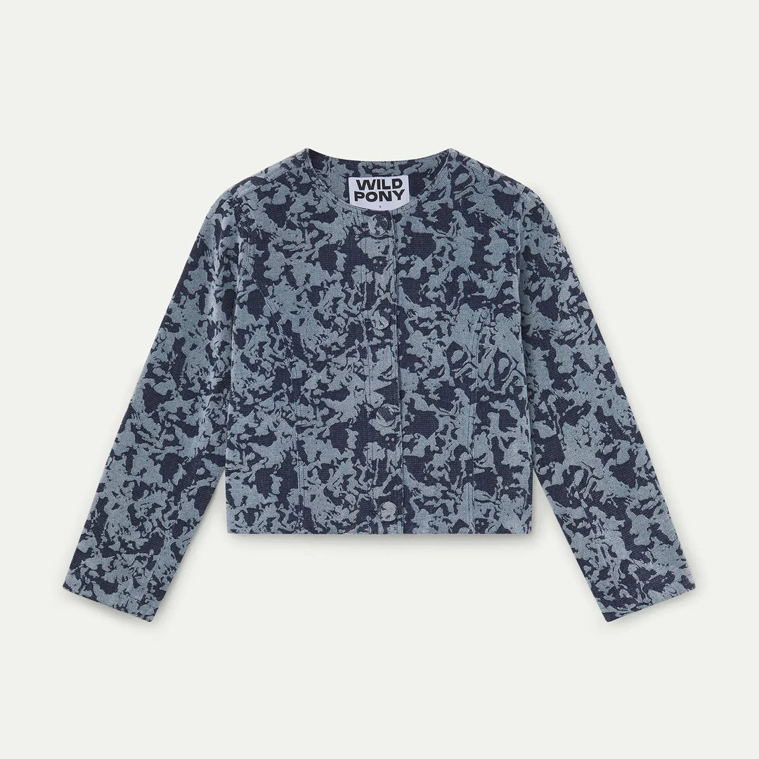 CHAQUETA - Wild Pony, Jacquard Azul Marino