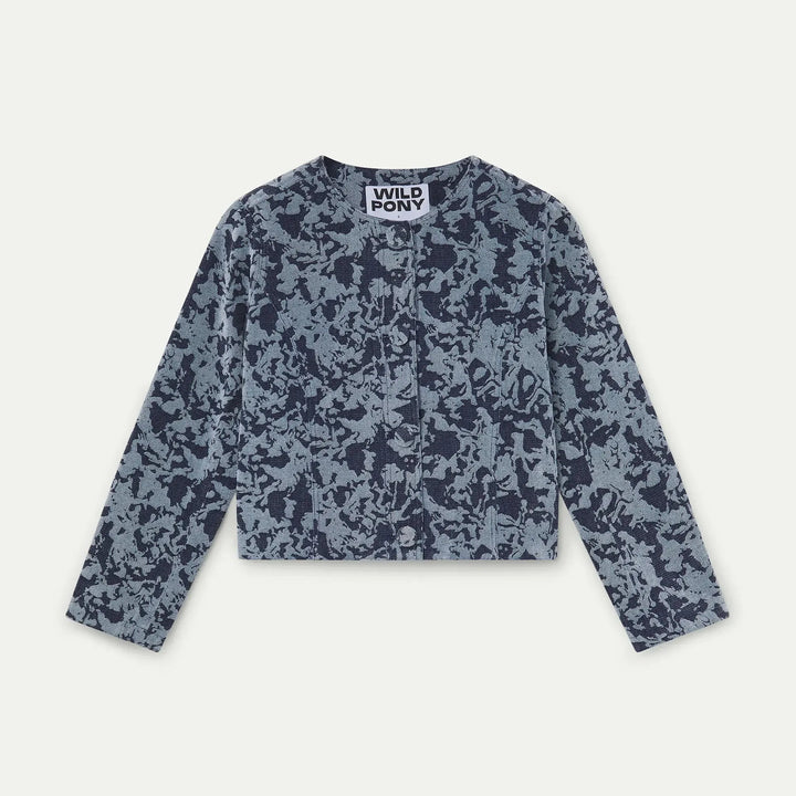 CHAQUETA - Wild Pony, Jacquard Azul Marino