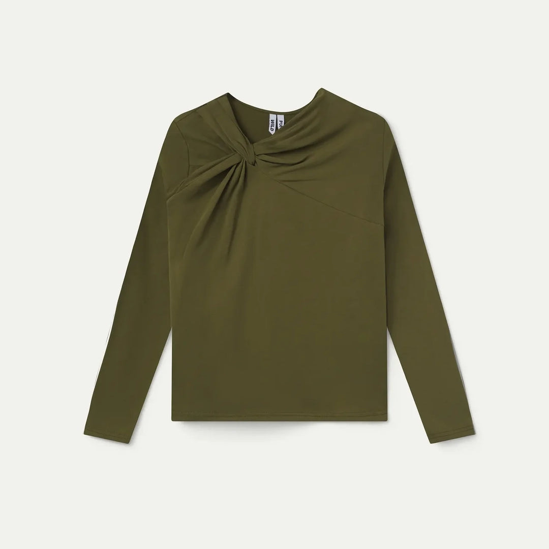 CAMISETA - Wild Pony, Detalle nudado verde