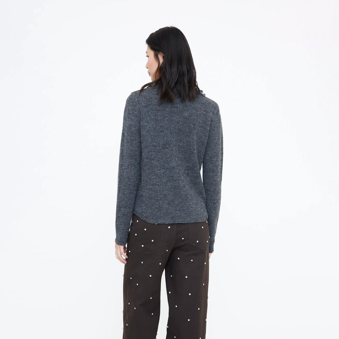 JERSEY - Wild Pony, Punto gris con mini volantes