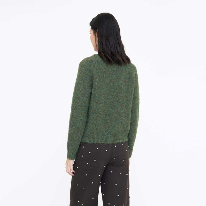 JERSEY - Wild Pony, Mezcla lana verde oscuro