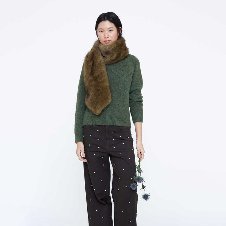 JERSEY - Wild Pony, Mezcla lana verde oscuro