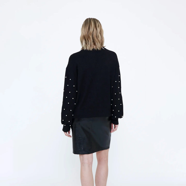 JERSEY - Wild Pony, Punto negro con perlas blancas