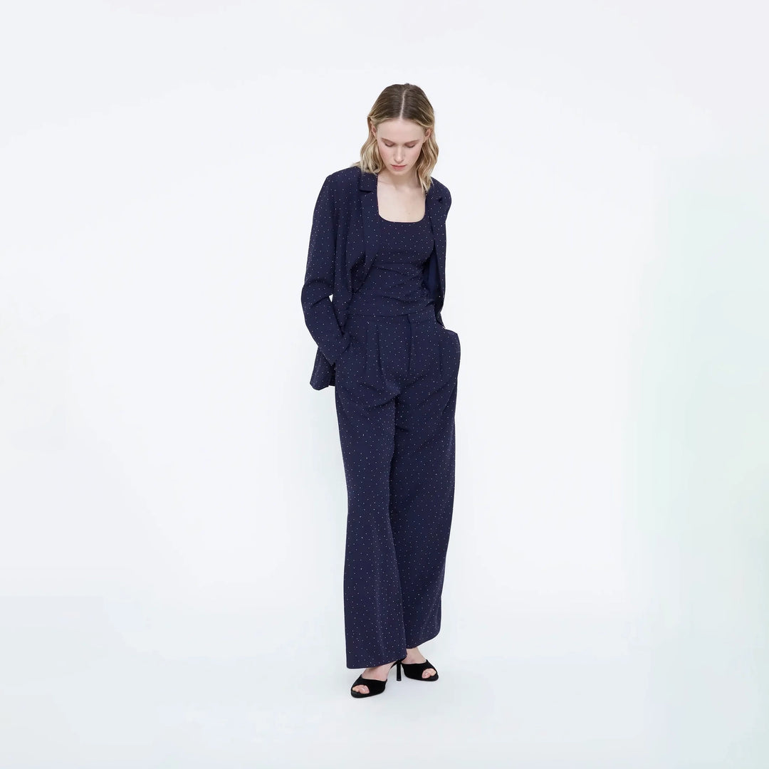 TOP - Wild Pony, Azul marino con apliques