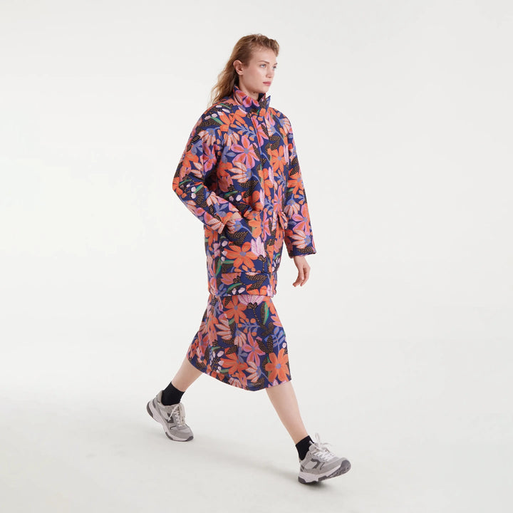 COAT - Fantastic Company, Green quilted coat with Jaguar detail