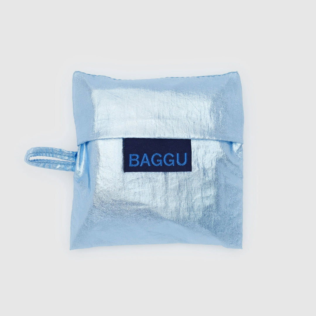 TOTE BAG - Baggu, Baby Metallic Light Blue