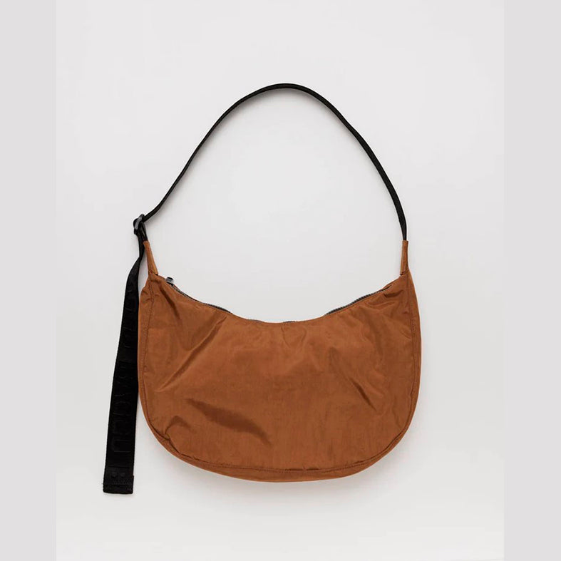 BOLSO - Baggu, Medium Nylon Crescent Bag Brown
