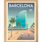 ILUSTRACIÓN - Olahoop, Barcelona y Barceloneta A4