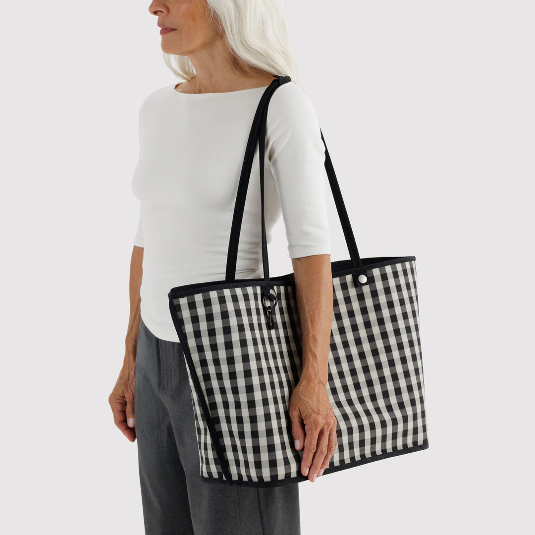 BOLSO - Baggu, Black Mix Large Nylon Reversible Tote