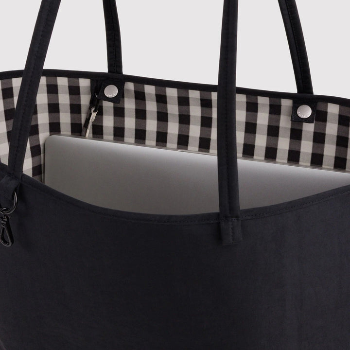 BOLSO - Baggu, Black Mix Large Nylon Reversible Tote