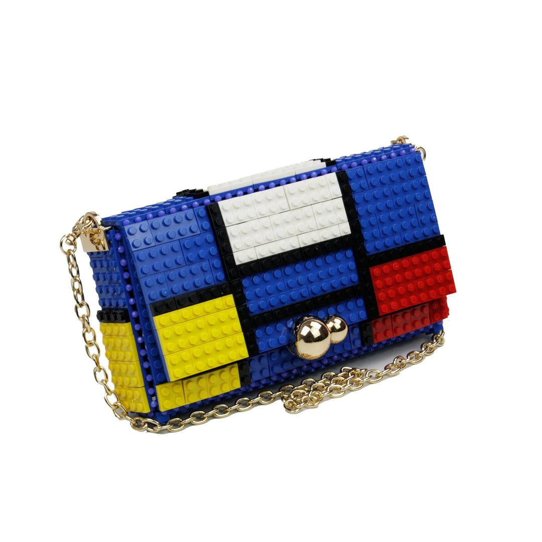 BOLSO - Bag & Block, Mondrian azul S
